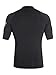 Quiksilver Men's Standard Time Short Sleeve Rashguard Surf Tee 50+ UPF, Black, Medium