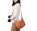 Meliae Camera Bag for Women, DSLR Mirrorless Camera Purse, Leather Shoulder Crossbody Hobo Travel Tote for Photographers (Brown)