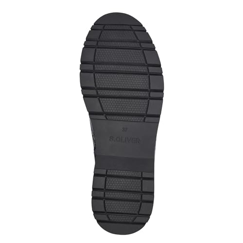 s.Oliver Damen Schnürstiefel ohne Absatz mit Reißverschluss Vegan, Blau (Navy), 36 EU – Ansicht 5