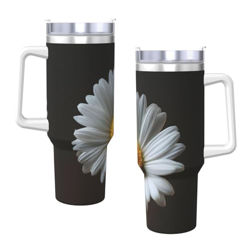 Vaso térmico de acero inoxidable 40oz con asa y sorbete miniatura 3
