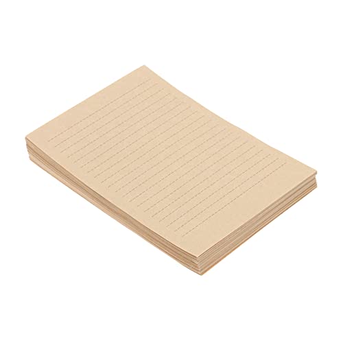 Happyyami 100Hojas Carta Vintage Kraft Para Escritura Retro Para Cartas y Manualidades Conjuntos Para Oficina y Escuela