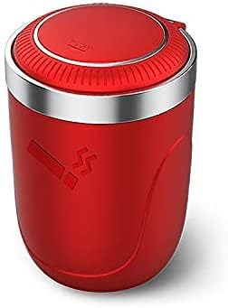 Ashtray with Lid,Portable Car Ashtray for Mini PACEMAN/Clubman/Countryman/Coupe/JCW, Led Light with Flip Lid, for Cars, Homes, Offices and Outdoors, Car Accessories Interior