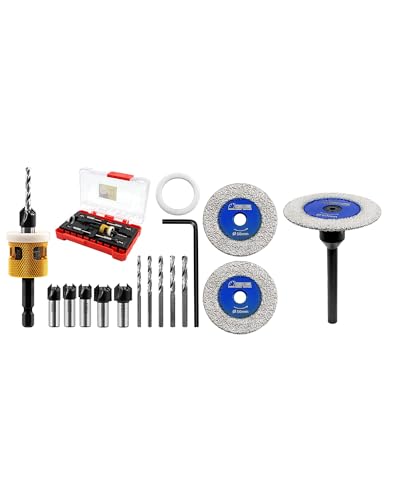 Foret avec fraisoir et mini-lames diamant SHDIATOOL pour perçage net