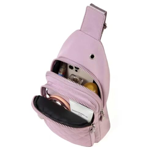 Image of AOSTIHOT Small Crossbody Bags Sling Bag for Women, Sling Backpack Chest Daypack Cross Body for Travel Casual Running Hiking Purple