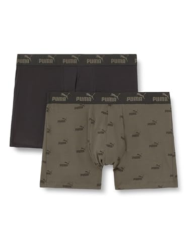 Puma Elements Men Logo Print Boxers 2P