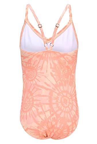 Image of Girls One Piece Swimsuits Tie Dye Bathing Suit for Girls Hawaiian Swimwear 3-16 Years