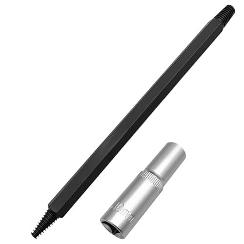 ZKTOOL 4~8MM Outil de Démontage de Bougie d'Allumage, Démontage de Bougie Cassée, Taraud Universel à Double Extrémité Inversé, avec Douille M10,...