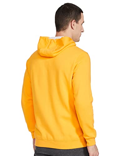 Image of Spykar Men's Cotton Hooded Neck Sweatshirt(167247 Yellow L)