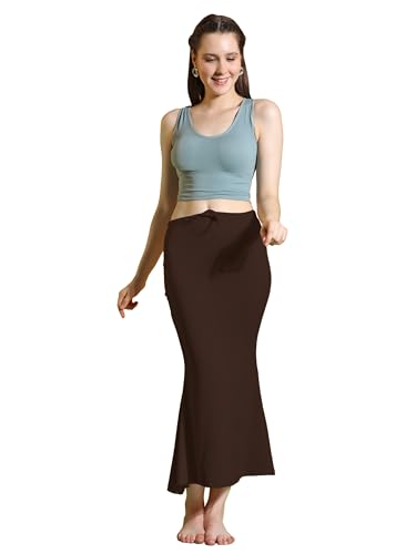 Image of Amazon Brand - Anarva Women Cotton Blended Saree Shapewear Regular Petticoat Skirt For Saree