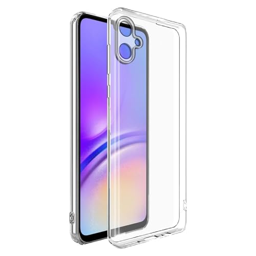 Image of COVERBLACK Soft Rubber Back Cover Compatible Model for Samsung Galaxy A05 -SM-A055F - Transparent