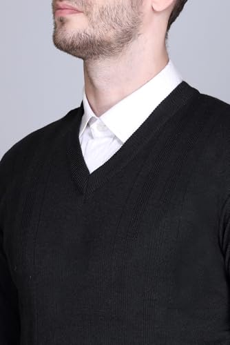 Image of V Neck Wool Sweater Pullover for Men Winter Fullsleeve | Warm Fabric