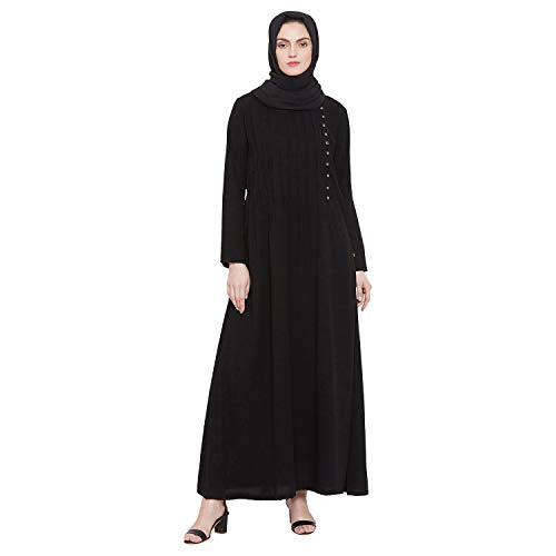 Image of Nabia Nida Matte Fabric Full Length Abaya Dress for Women
