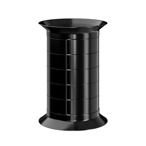 Carrito para estética Espera línea GiroCo de 15 cajones giratorios con ruedas (negro)