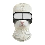 Passamontagna Moto Uomo Donna Forma Animale Sottocasco Moto Estivo Asciugatura Traspirante Balaclava Sci Invernale Sottile Protezione per Collo e Viso Ski Mask Antivento Maschera Bici Trekking
