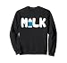 Milk, Funny Milk Costume Design Lovers Milk And Cookies Sweatshirt