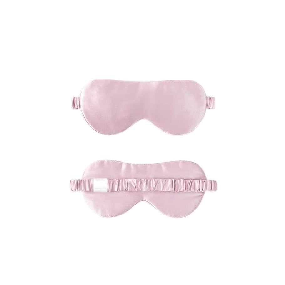 Máscaras para Dormir Zero Eye Pressure Blackout pa Máscara de Seda for Dormir con protección Solar y Transpirable for los Ojos, Seda Morera(Pink)