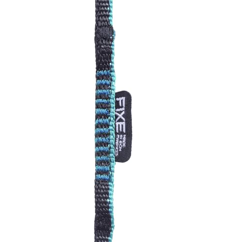 FIXE - Eslingas escalada HMPE - Anillo cosido de cinta, 8 mm Anilla Turquesa, 60 cm - Alta resistencia 22 kN y durabilidad