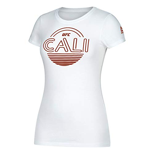 T-shirt Reebok UFC 214 CV2168 blanc en taille S pour femme passionnée de MMA