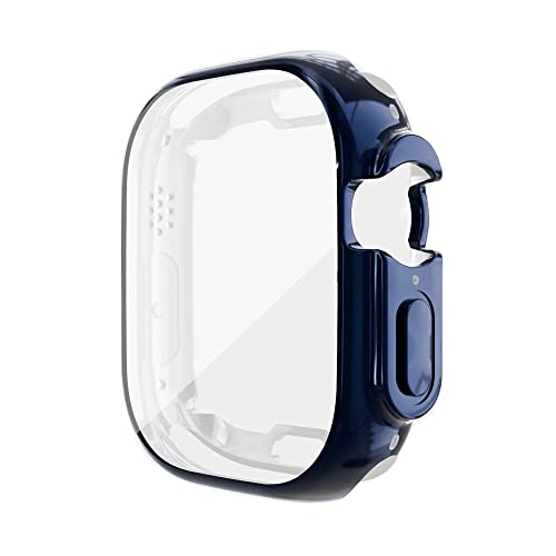 Coque Apple Watch Ultra 49mm CZKE Bumper Antichoc en TPU Souple Bleu Nuit