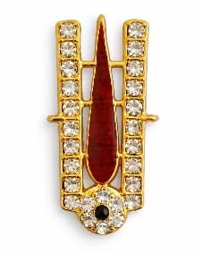pmw Traditional Straight Namam Design Pendant with Red Enamel & Stone Work – South Indian Temple Jewelry Charm-picture-8