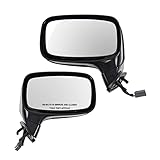 Driver & Passenger Side Door Mounted Mirror Set Compatible with 1987-1993 Ford Mustang FO1320260 FO1321257