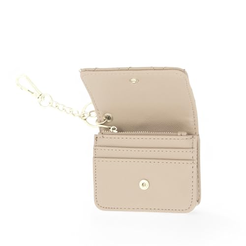 Steve Madden Bwren Flap Wallet with Keyring (Tapioca)2