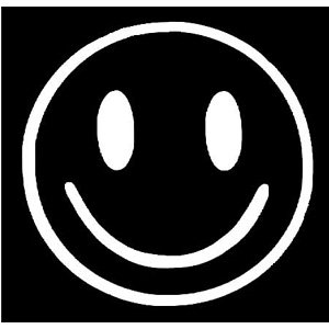 Amazon.co.jp: カッティングステッカー スマイル（中抜き）SMILEニコ