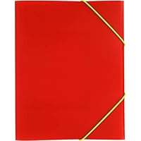 Grafoplás Ordner A5 Gummi und Klappen, rot