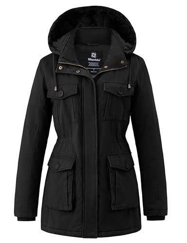 Wantdo Giacca in Cotone a Vento Giubbotto Spesso Antivento Overcoat