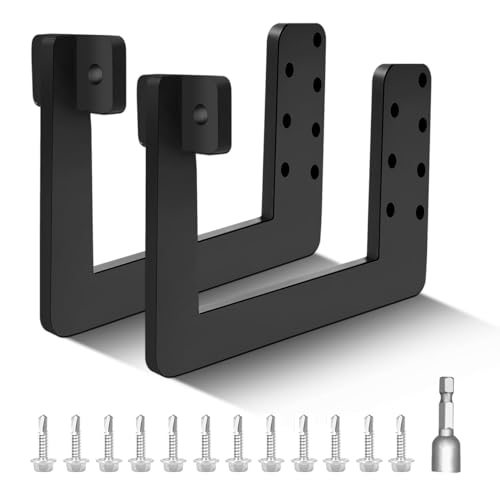 Heavy Duty RV Bumper Reinforcement Support Brackets - 2-Pack Carbon Steel Professional Grade Anti-Sag Support Kit for 4 to 4.5 Safety Struts for Rv Bumper -Complete Kit with Hardware & Drill Bits