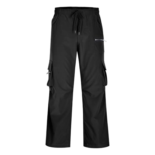 Ruched Straight Leg Plain Long Leg for Mens Fall Summer Trousers Pants Man 2025 Y2K3