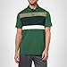 Lacoste Men's Sport Regular Fit Color Block Golf Polo Shirt, Green/Sinople/Olive, Large