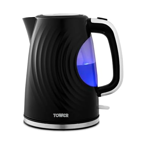 Tower T10083BLK Sonar Kettle with Blue Light Cover