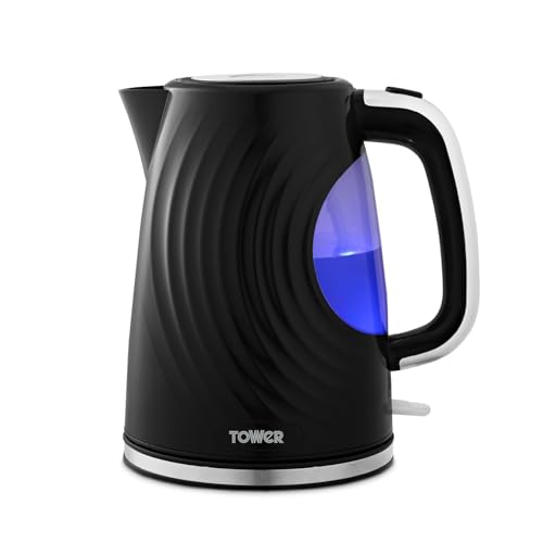 Tower T10083BLK Sonar Kettle, 1.7L, Black