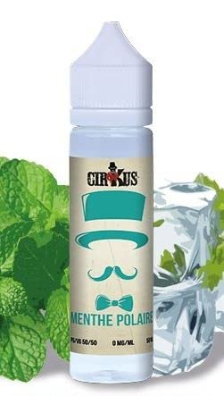 Liquide pour Cigarette électronique - Menthe Polaire 50ml Cirkus - VDLV - Sans Tabac et Sans Nicotine. + goodies Born To Vape