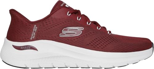 Skechers - Mens Arch Fit 2.0 - Lestur Slip On Shoes, Color Burgundy, Size: 11.5 M US4
