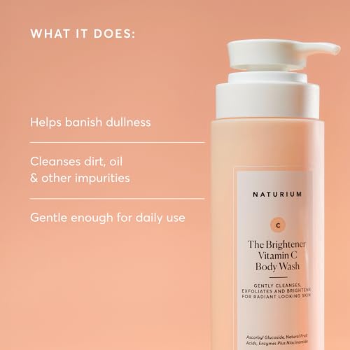 Image of Naturium The Brightener Vitamin C Body Wash, Gentle Cleanser for Smoother-Looking Skin, Removes Dirt, Oil & Other Impurities, 16.9 oz