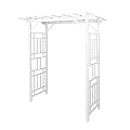 Pearington 10-00005 Arched Trellis Garden Arbor, White