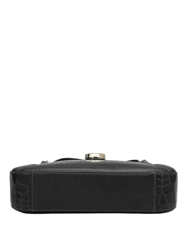 Image of Da Milano Women's Leather Sling Bag - Black