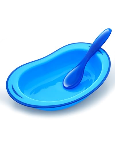 Bubbles Plate with Cover and Spoon - blue - 1 Plate