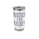 Justice for Kelsey Fitzsimmons Bold Purple Tee for Women Stainless Steel Insulated Tumbler