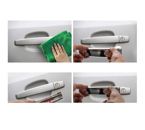 Rénover poignée porte Corolla 2014-2018 rayée avec ce cache chrome de protection extérieur - 7