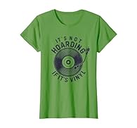 It's Not Hoarding If It's Vinyl. Funny vintage vinyl record design for a music lover or vinyl junkie who loves collecting LP vinyl records. Perfect gift for a record player fan or record store owner. This distressed, retro vinyl record collector desi...