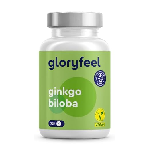 Ginkgo Biloba - 365 Tabletas (1 año) - Para la Memoria y la Concentración - Extracto (50:1) con Flavonoides Glucosídicos + Terpenoides - Vegano, sin aditivos y probado laboratorio