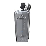 2023 FineBlue F520 Wireless Bluetooth 5.3 Portable Single Headset Headphone Earphone in-Ear Business Earphone Vibrate Vibrating Wear Clip on Vibration Hands-Free Calls Remind Sports Outdoor (Gray)