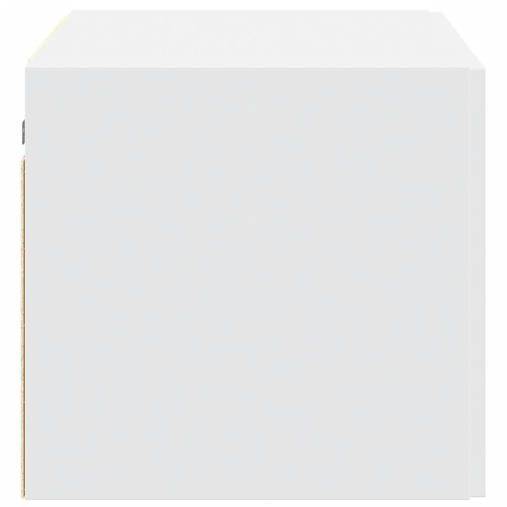 vidaXL Mobile a Parete Bianco 70x42,5x40 cm in Legno Multistrato
