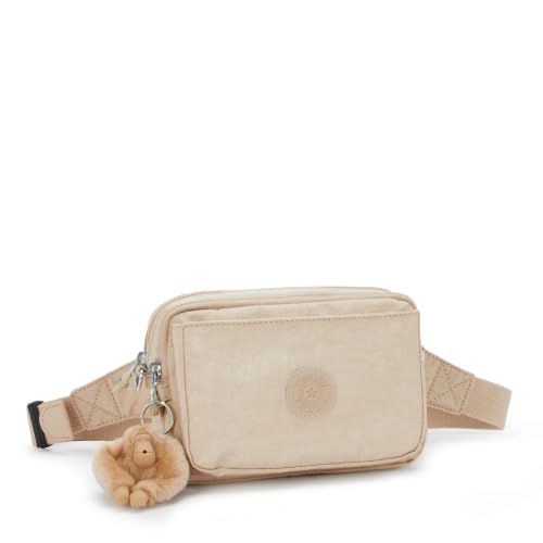 Image of Kipling Women's Abanu Medium Crossbody Bag, Lightweight, Adjustable Nylon Waist Pack with Multi-Compartment Zip Pockets