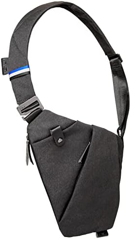 NIID Sling Shoulder Bag Anti-Theft Lightweight Crossbody Chest Daypack Backpack for Men Casual Travel Hiking, Fino NEO Dark Grey