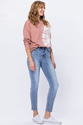 Judy Blue Hi-Rise Light Bleach Wash Relaxed Fit Jeans - 82336 (13) #TOP5