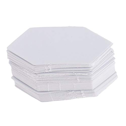 AKAMAS Polygon-Form Papier Quilting Schablone English Paper Piecing for Patchwork 26mm+22mm,200 Stück Cover